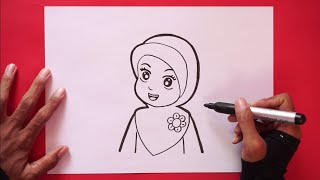 How To Draw Muslim cartoon Step By Step✍🏼