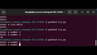 Python: input from console