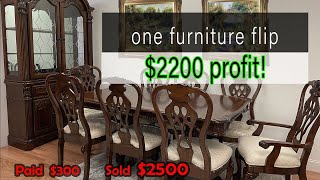 I made  $2200 on ONE Furniture Flip with NO painting, sanding or stripping / Flipping Furniture