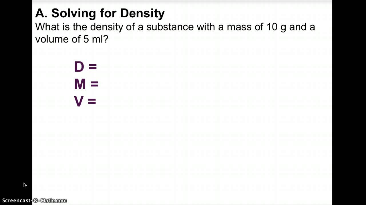 Density Practice Problem Worksheet Owhentheyanks