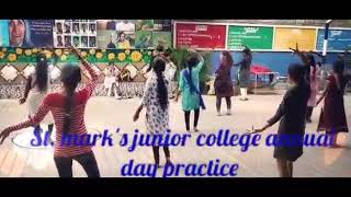 St.MARKS (SMS) Junior College girls dance practice for annual day 2020