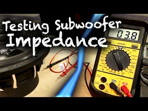 How to Test Subwoofer Impedance with Multimeter | Car Audio 101 How to Test Subwoofer Impedance with Multimeter | Car Audio 101
