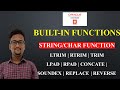 String/Character Functions Bult-in functions in Oracle PL/SQL