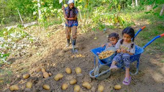 The life of a young woman with small children in a remote mountain village! Cooking vareniki