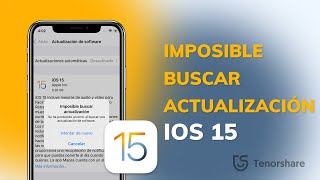 (2 Formas) me aparece Imposible buscar actualización iOS 15.4