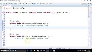 10 Java AWT program to close Frame using Window Listener