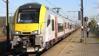 08075, Siemens Desiro ML, aankomst en verterk, station Ruisbroek, 30 oct 2013