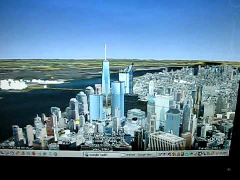 Manhattan Skyline Google Earth - YouTube