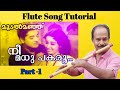 Nee Madhu Pakaru....| Flute Song Tutorials for Beginners | Antony Poomkavu |