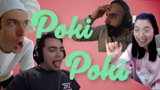 STREAMERS REACT TO POKI POKI ft. LilyPichu Greekgodx Mizkif JakeNBake Sliker \u0026 Nymn