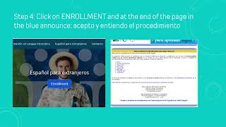 Spanish enrollment tutorial