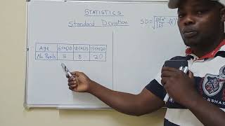 Standard deviation of grouped data (statistics)