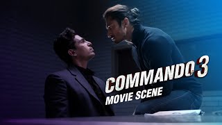 Commando 3 Movie Scene : Vidyut's High-Octane Interrogation Scene - Watch Him lose Control