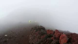 2016 富士山頂 風超級大