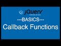 jQuery Basics Tutorial 11 - Callback Functions