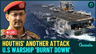 Yemeni Houthis Full Scale War Moment: U.S Aircraft Carrier USS Harry Truman Hit in Blitz In Red Sea