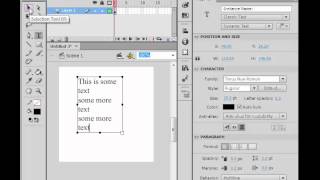 Flash CS6 - Adding a Scrolling text box