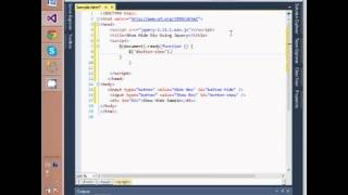 Show/Hide div Using JavaScript Library (JQuery)
