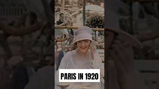 French Woman in 1920 - Rare Colorized Footage From Paris