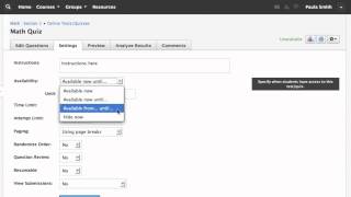 Test:Quiz Settings