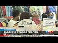 SA Lockdown | Clothing stores reopen