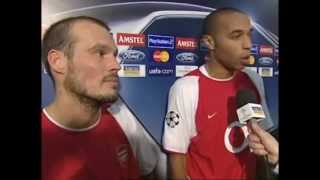 Thierry Henry, Ljungberg and Wenger interview post Inter game