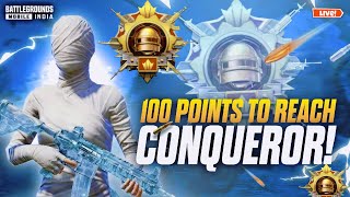 100 Points to Reach Conqueror | Denzi is Live | #shortsfeed #live #bgmi