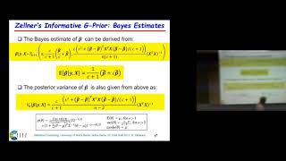 Lecture 16: Implementation of Bayesian Regression and Variable Selection