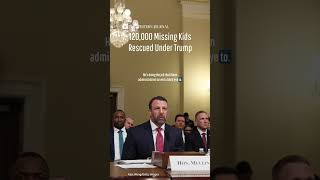 Markwayne Mullin says 120,000 missing children have been recovered under the Trump administration.