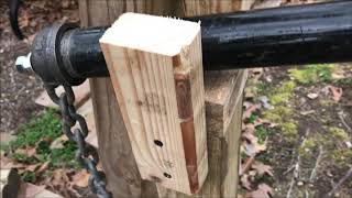 OldGuyDIY $17 T-Post Puller \u0026 $7 Chain Shortener Pulling 4x4 Wood Post 80 Pound Concrete Base T Post