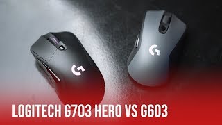 Logitech G703 HERO vs G603 | Mouse Comparison