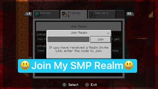 I need players , join my minecraft SMP realms codes/links in video.