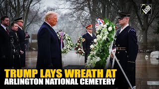 US President-elect Donald Trump lays wreath at Arlington National cemetery | USA |inauguration