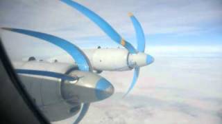 Tandem Aero Il-18D - In-flight over Ukraine