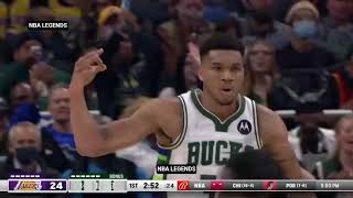 Giannis Disrespected By Entire Lakers After Dares Him Shoots 3 Pointer