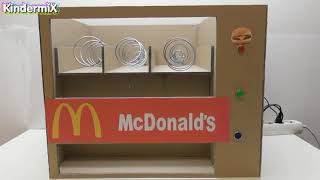 How to make a dispenser McDonald s for Cheeseburger Hamburger Coca Cola