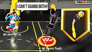 THE POWER OF FLOATERS ON A POINT GUARD IN NBA 2K24 PRO AM!