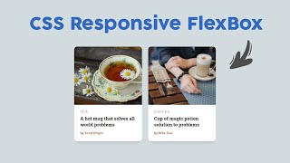 CSS Responsive FlexBox with Hover Effects | Html & CSS