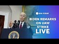 Watch live: President Biden delivers remarks on UAW strike