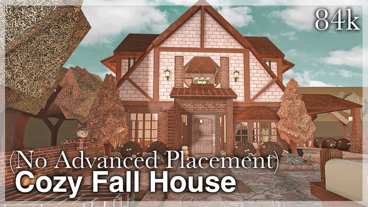 Bloxburg - Cozy Fall House Speedbuild (no Advanced Placement) - YouTube