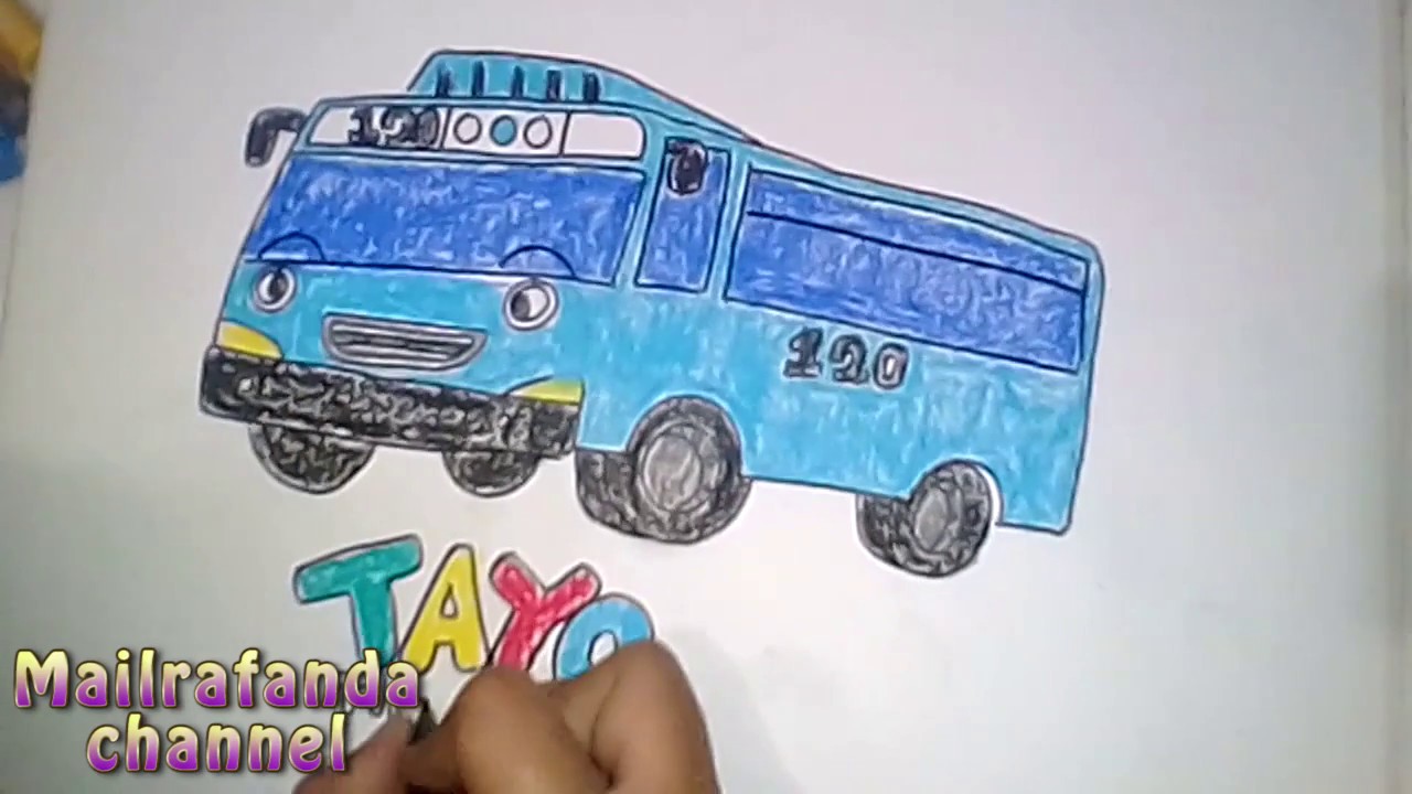 Ide 20 Cara Menggambar Bus Tayo