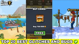 HILL CLIMB RACING 2 : BEST GLITCHES AND BUGS 😂 || KARTHIK HCR 2 💕