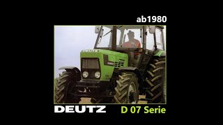 DEUTZ D-07 Reihe | Deutz-Traktoren | 1980