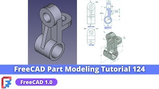 FreeCAD Part Modeling Tutorial 124 | FreeCAD Tutorial | Mechnexus |