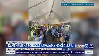 Kamehameha Schools Kapalama celebrates their 100th Ho'olaule'a at Bishop Museum