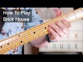 'Brick House' The Commodores Bass & Guitar Lesson