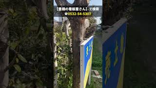 豊橋市 不動産看板 少々の強風でも倒れない 野立看板 #shorts