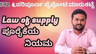 Law of supply ಪೂರೈಕೆಯ ನಿಯಮ