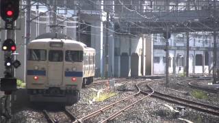 115系広ｾｷC-41編成(瀬戸内色)　岡山駅発車