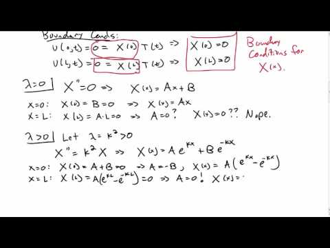 Separation of Variables - Heat Equation Part 1 Separation of Variables - Heat Equation Part 1